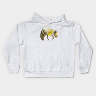 Watercolor Bumblebee Design Kids Hoodie